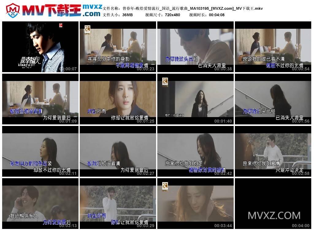 曾春年-败给爱情流行_国语_流行歌曲_MA103195